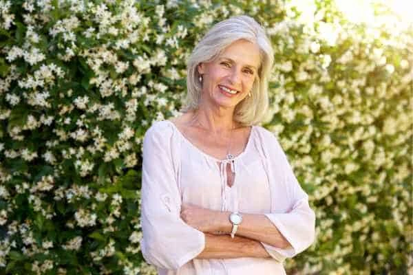 Older woman happy with urinary incontinence treatment Gloucester